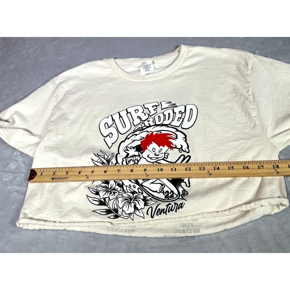 Hanes T Shirt Adult M Medium Cropped Surf Rodeo 2022 Ventura California Concert - Picture 6 of 7